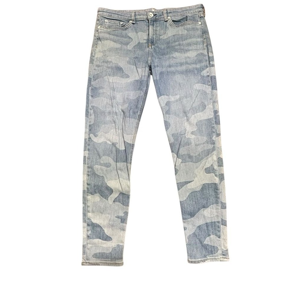 Rag & Bone Women's Camo Print Skinny Jeans Blue Size 32